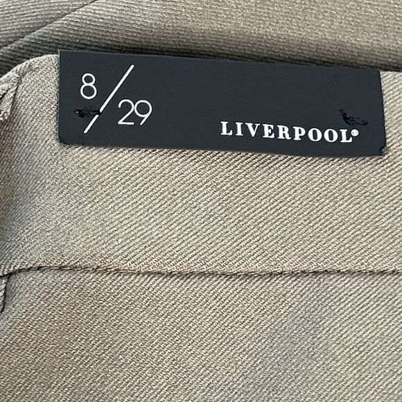 Liverpool Women's Size 8 NWT Skylar Dress Pants Slim Leg Crop Juniper Taupe - Picture 7 of 11